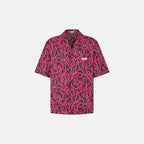 Set cu motive de corali în negru și roșu