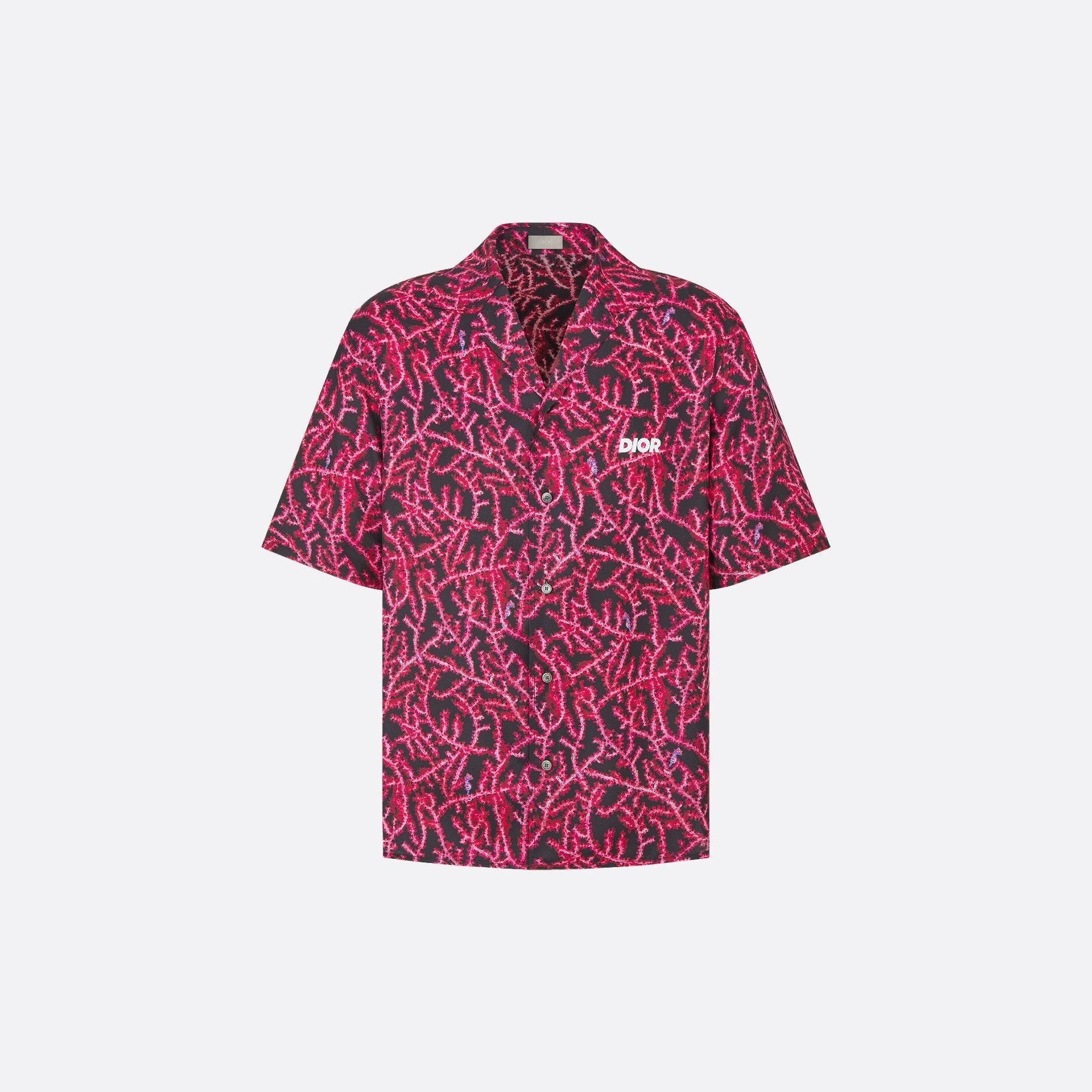 Set cu motive de corali în negru și roșu