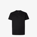 Black T-shirt with Logo Embroidery