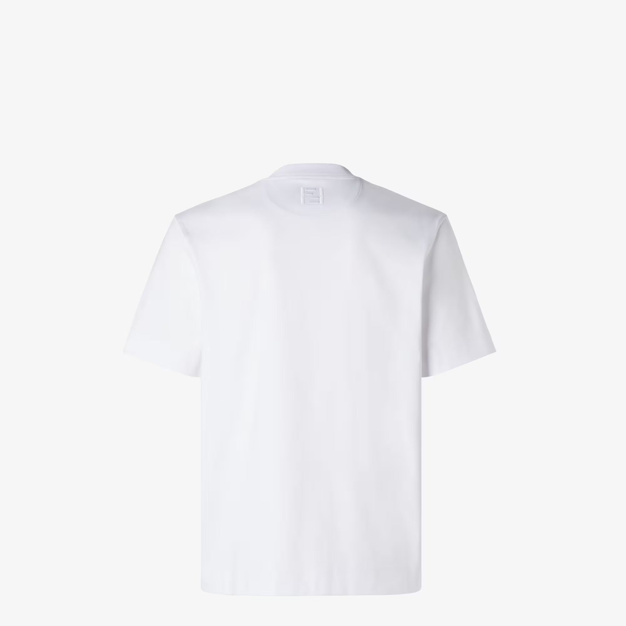 White T-shirt with Small Patch Pocket