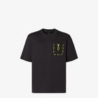 Black T-shirt with Small Patch Pocket