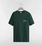 Tricou verde relaxed fit cu broderie logo