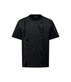 Jersey Jacquard Black T-shirt