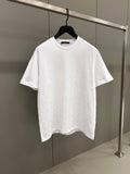 Flock Print Monogram Gradient White T-shirt