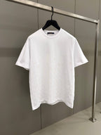 Flock Print Monogram Gradient White T-shirt