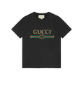 Tricou negru de bumbac, spălăcit