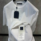 Tricou alb din amestec de mătase