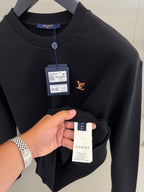 LV Patch Black Sweatshirt