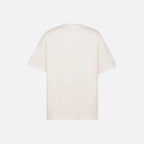 Tricou din jerseu de bumbac cu noduri alb