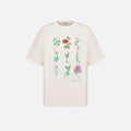 Tricou din jerseu de bumbac cu noduri alb