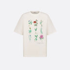 Tricou din jerseu de bumbac cu noduri alb