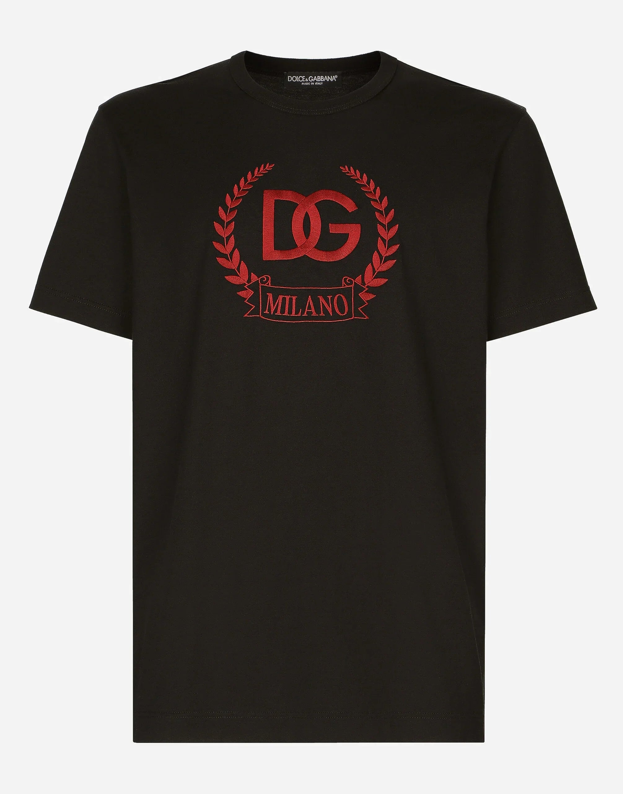 Tricou DG Milano Logo Broderie Negru