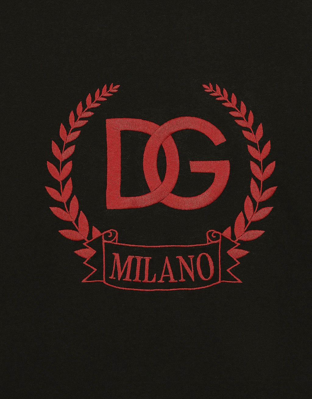 Tricou DG Milano Logo Broderie Negru