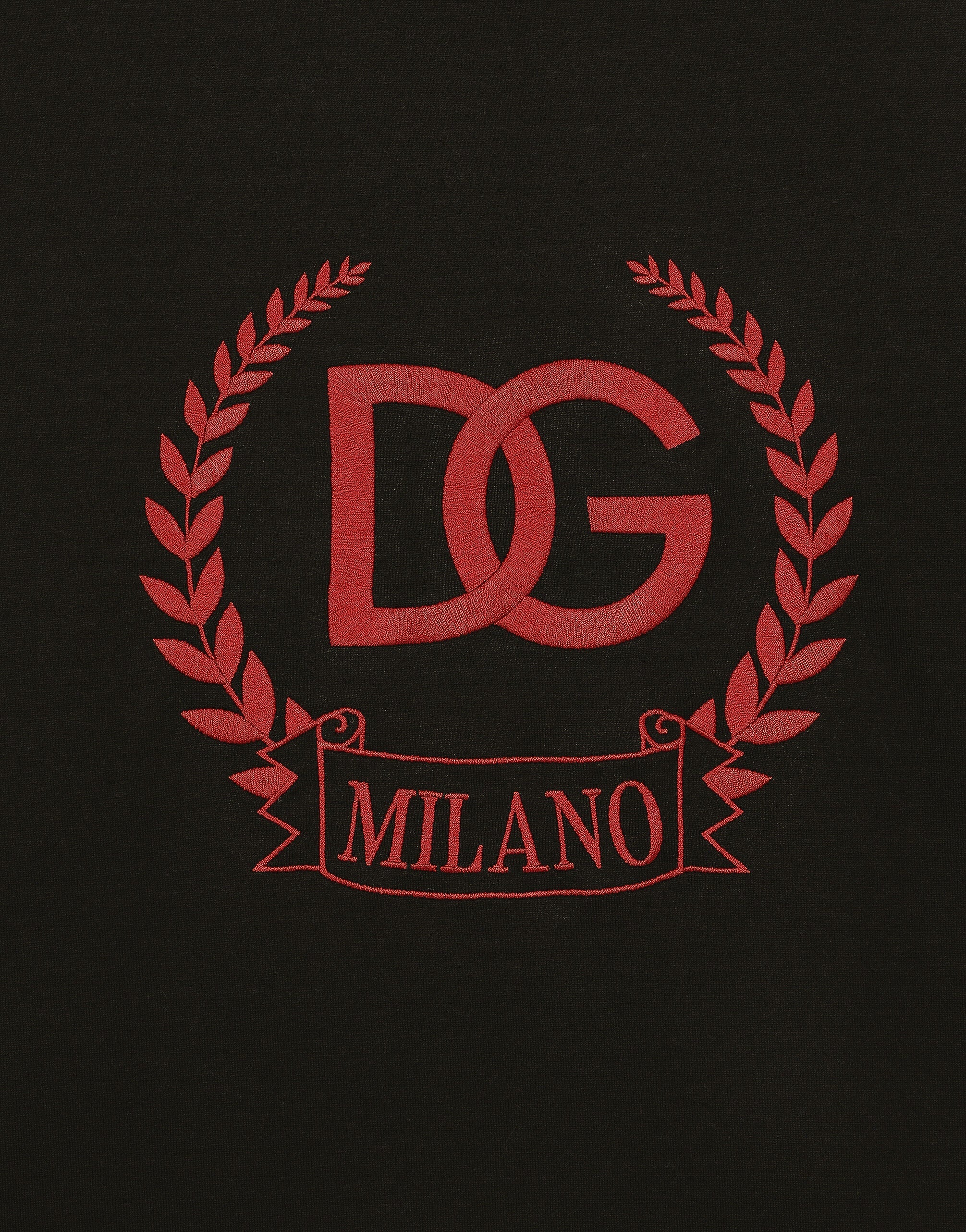 Tricou DG Milano Logo Broderie Negru