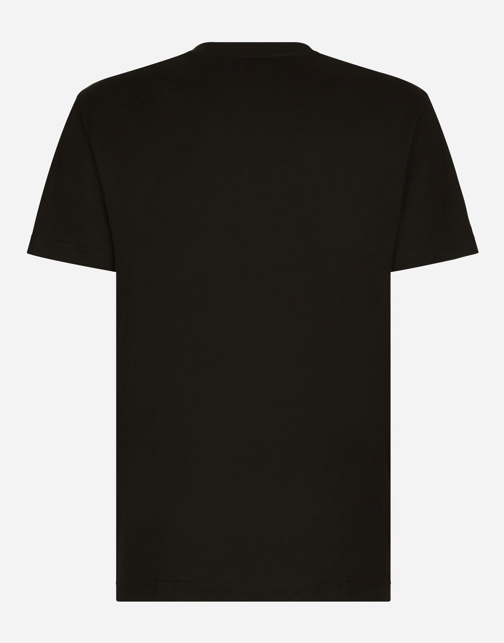 Tricou negru cu broderie logo DG Milano