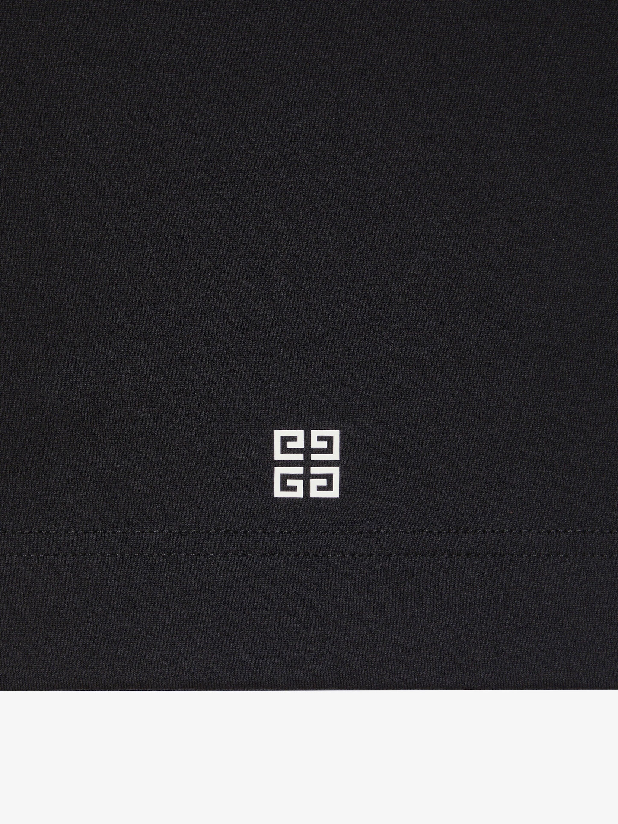 Tricou 4G Stars negru din bumbac