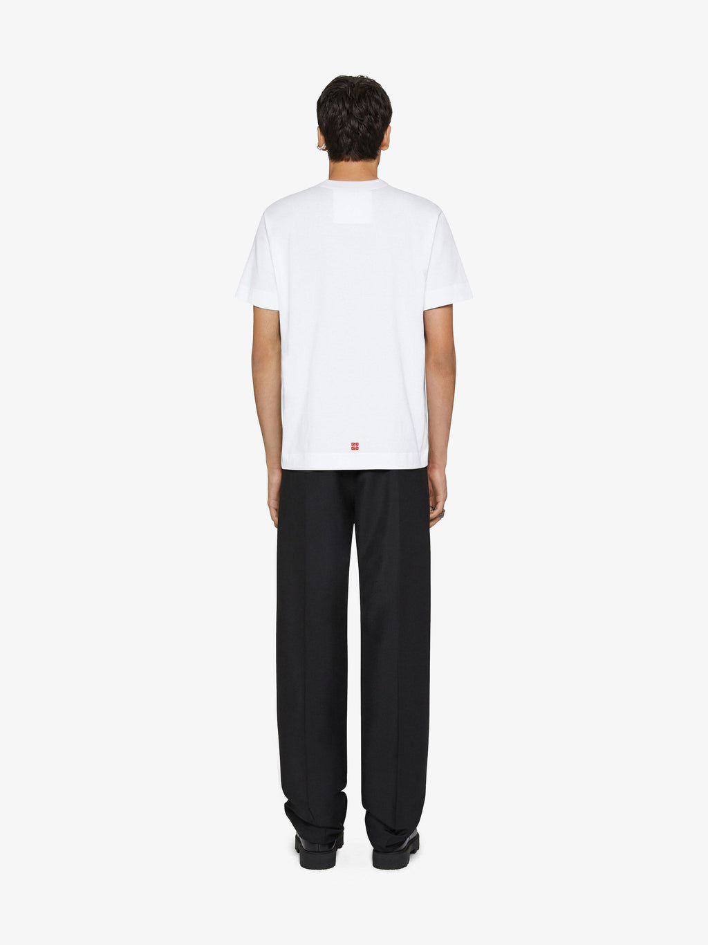 Tricou din bumbac alb 4G Stars