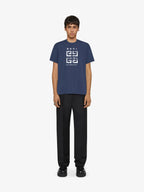 Tricou de bumbac 4G Stars Deep Blue