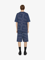 Tricou din bumbac 4G Deep Blue