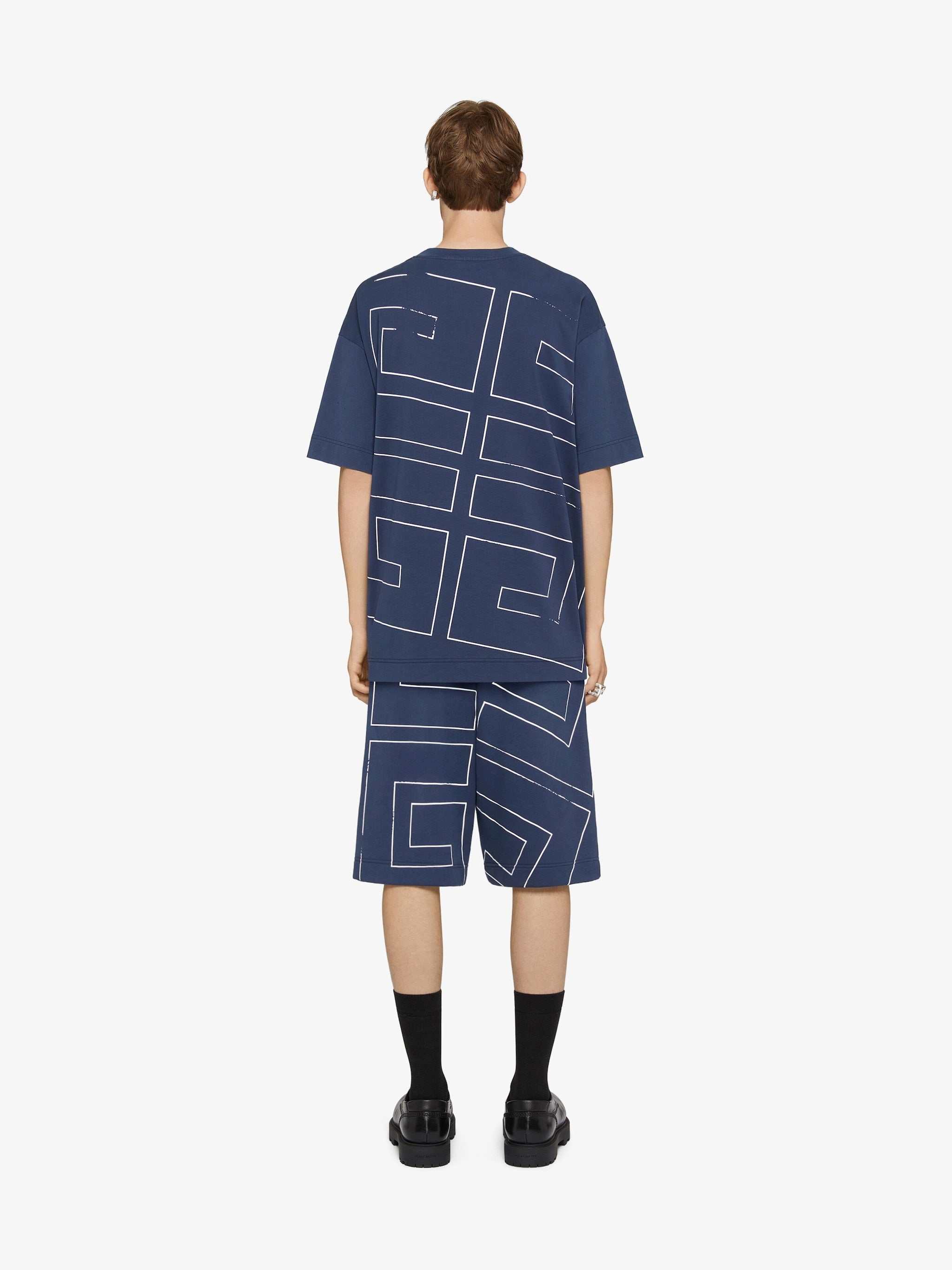 Tricou din bumbac 4G Deep Blue