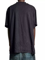 Tricou supradimensionat negru Planet Earth