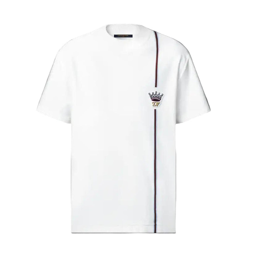 Tricou alb Golden Crown Patch