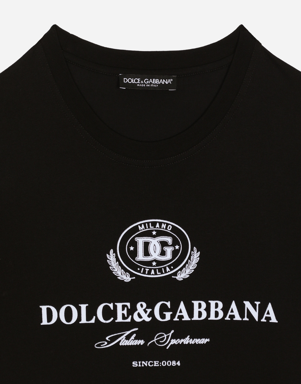 Tricou din bumbac negru cu imprimeu logo