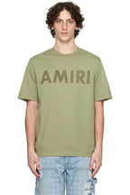 Stencil Logo Olive Green T-shirt