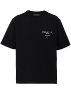 Tricou din bumbac negru cu logo