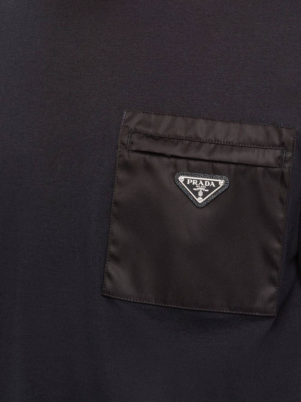 Tricou cu buzunar Black Logo Plaqué