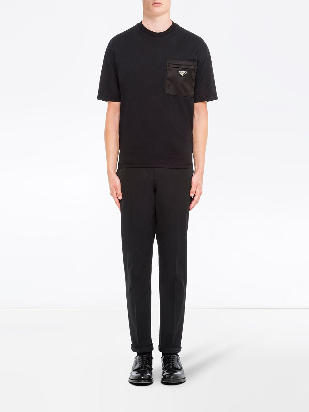 Tricou cu buzunar Black Logo Plaqué