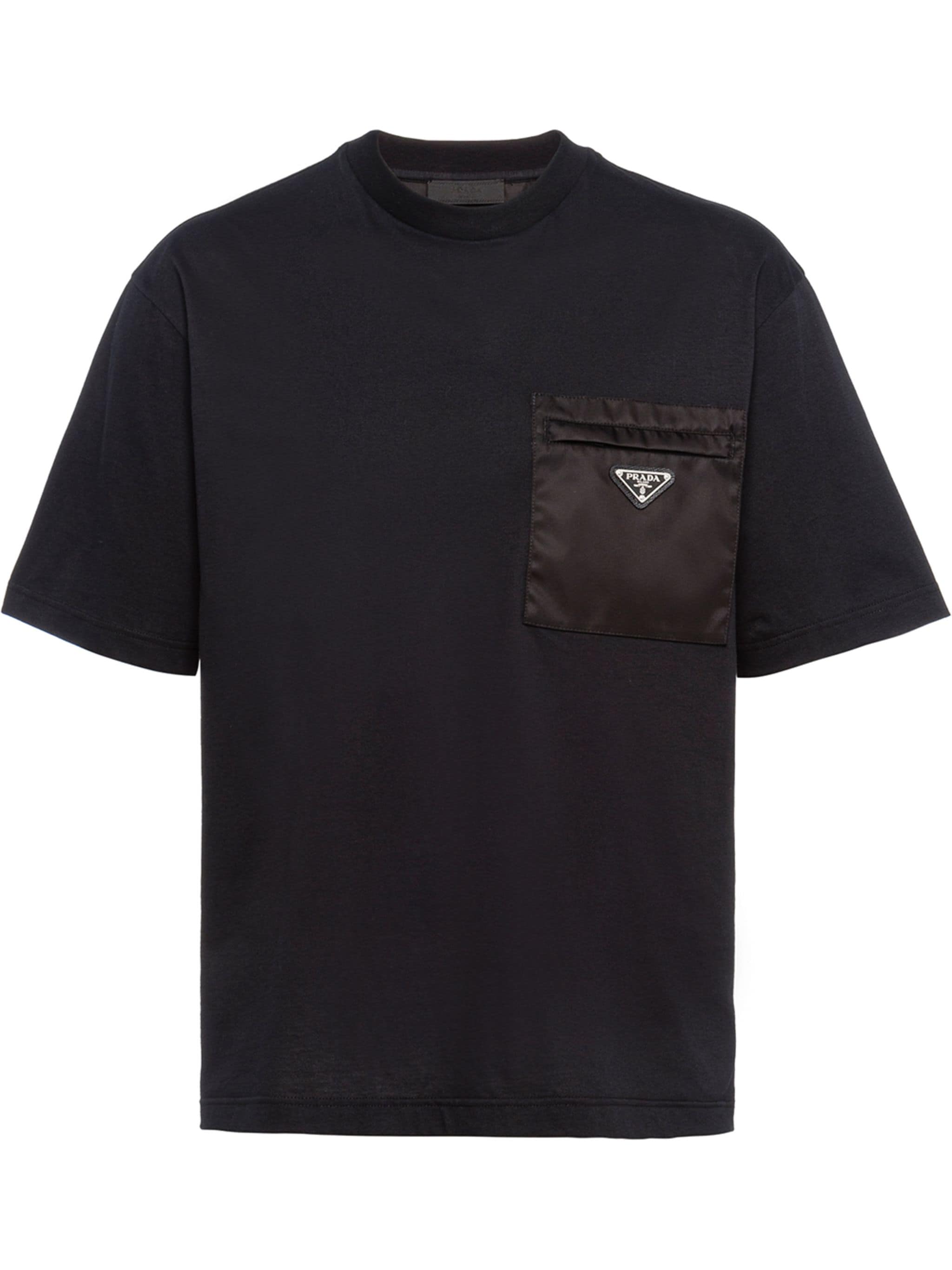 Tricou cu buzunar Black Logo Plaqué