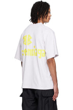 Tricou oversized alb Tip Bandă