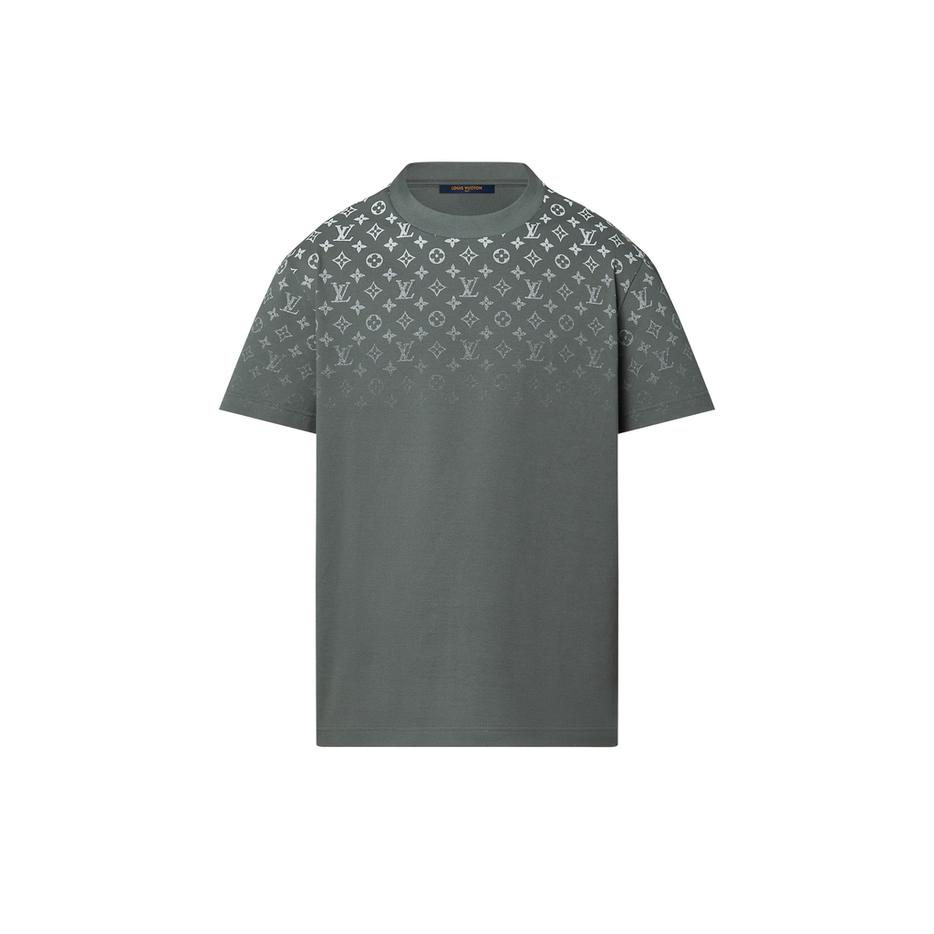 Tricou din bumbac, gri cu degrade