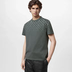 Tricou din bumbac, gri cu degrade