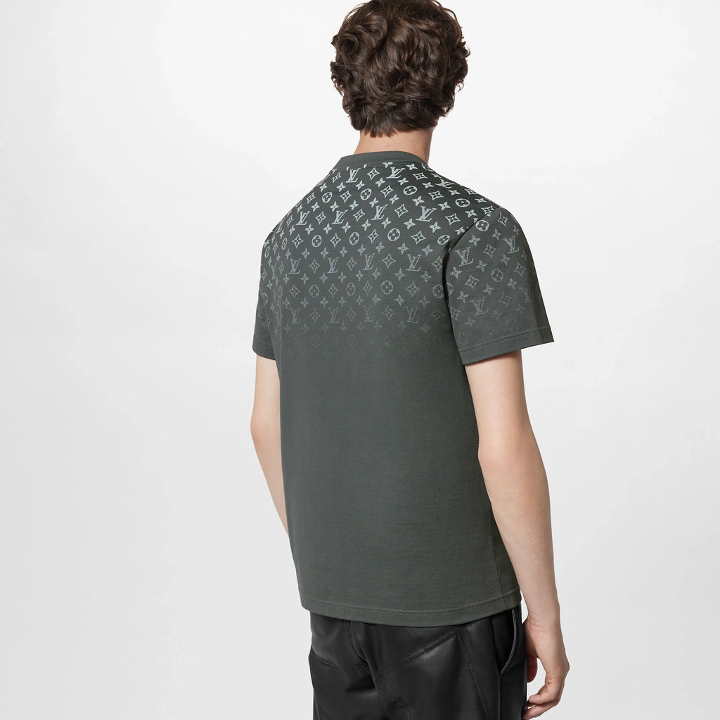 Tricou din bumbac, gri cu degrade