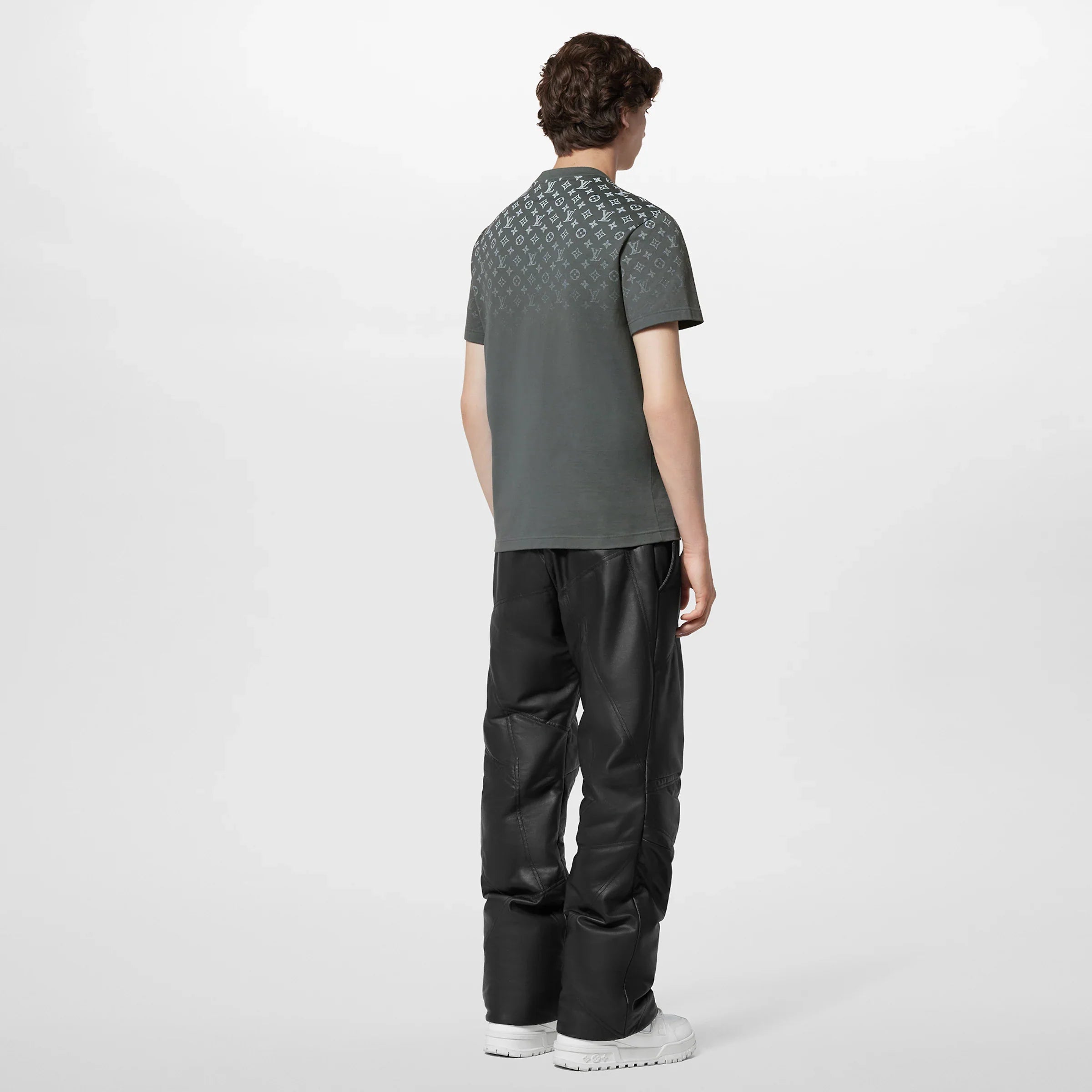 Tricou din bumbac, gri cu degrade