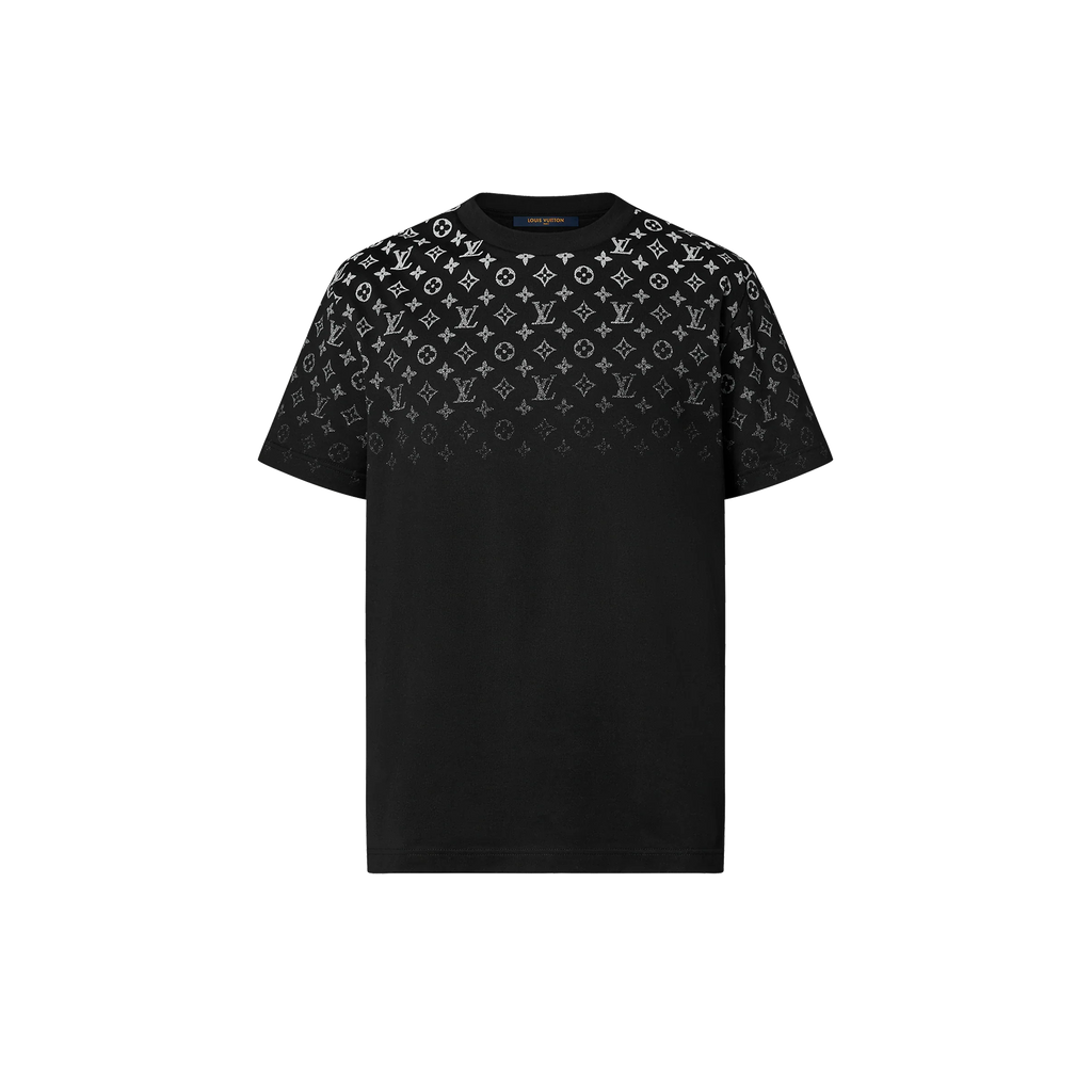 Tricou din bumbac negru LV Icons Gradient