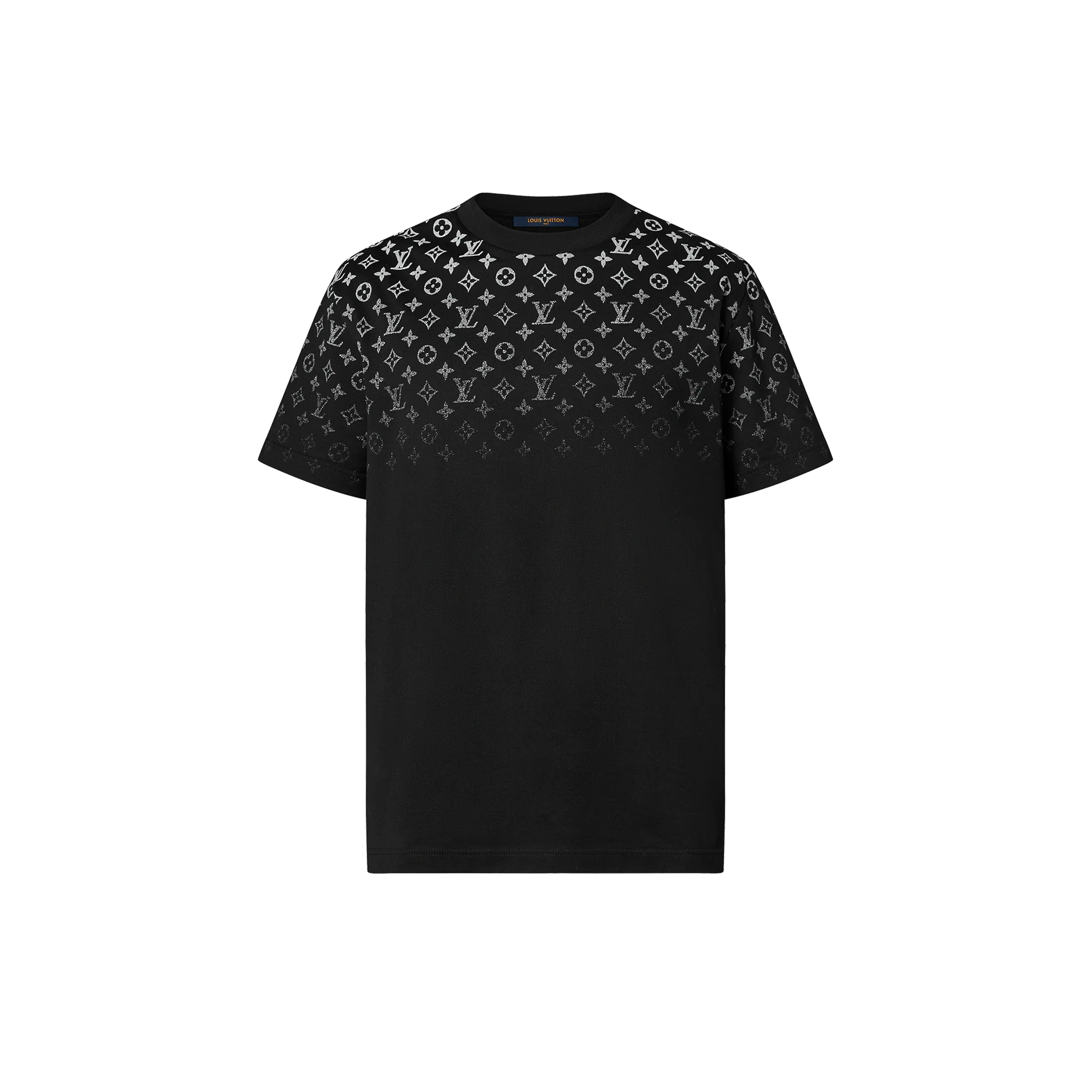 Tricou din bumbac negru LV Icons Gradient
