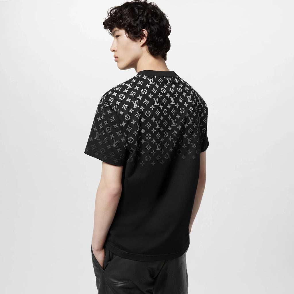 Tricou din bumbac negru LV Icons Gradient