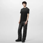 Tricou din bumbac negru LV Icons Gradient