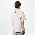 Tricou alb brodat pentru îndrăgostiți