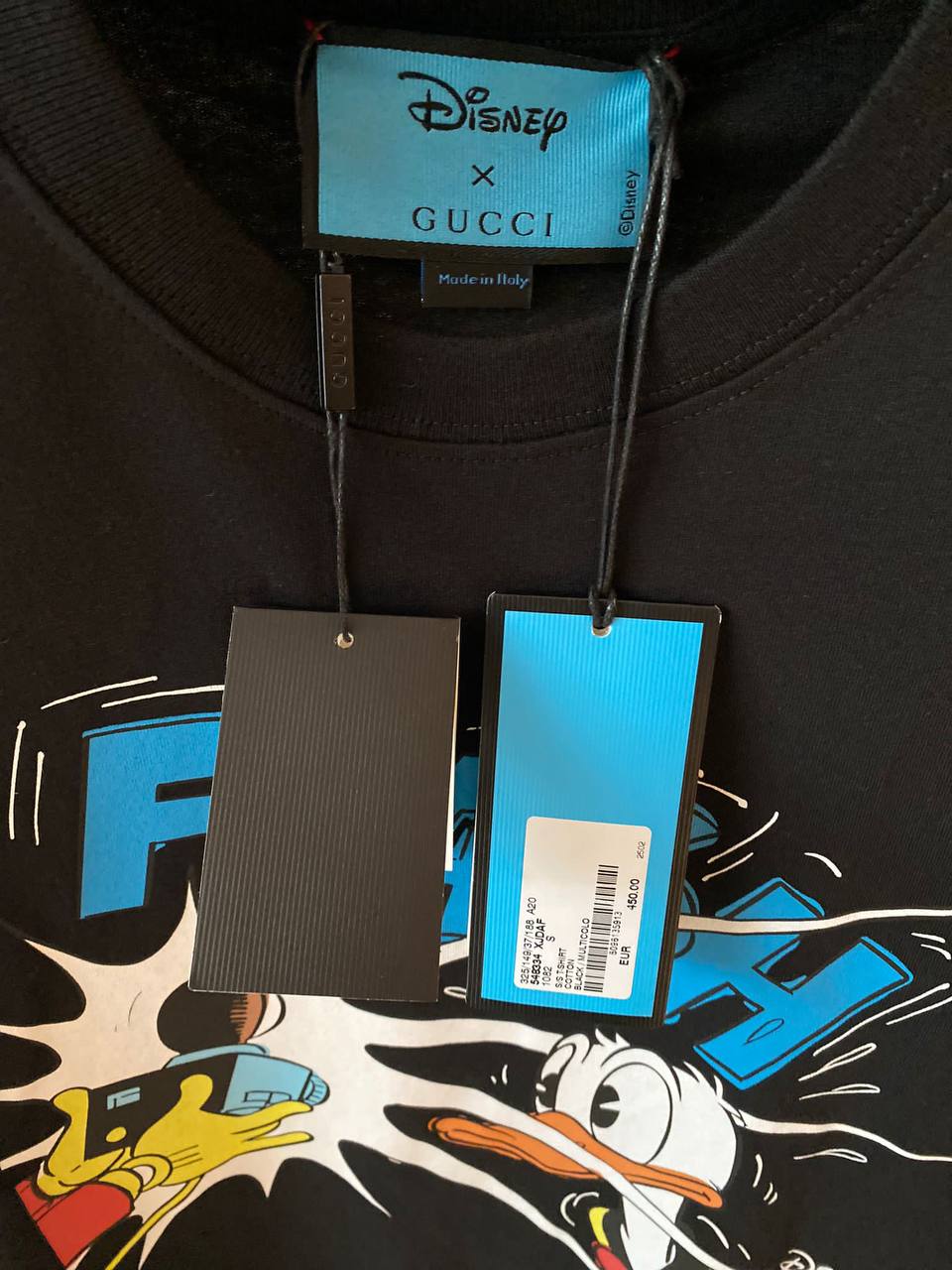 Tricou oversize Disney Donald Duck Flash, negru