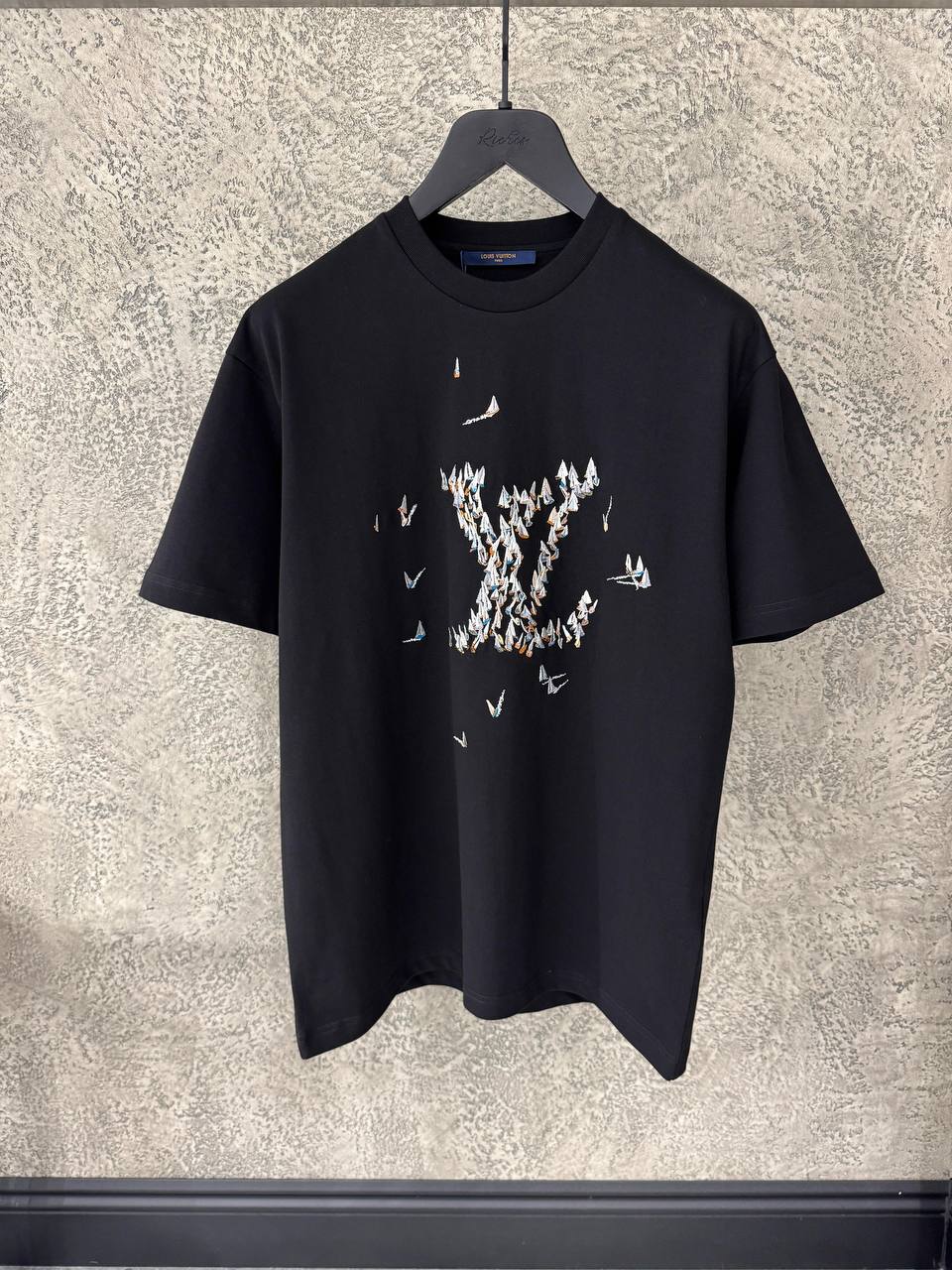 Tricou negru LV Regatta Motif