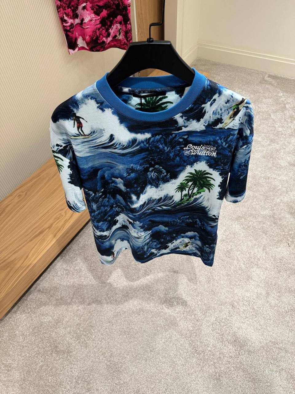 Tricou LV Surf cu imprimeu allover, albastru