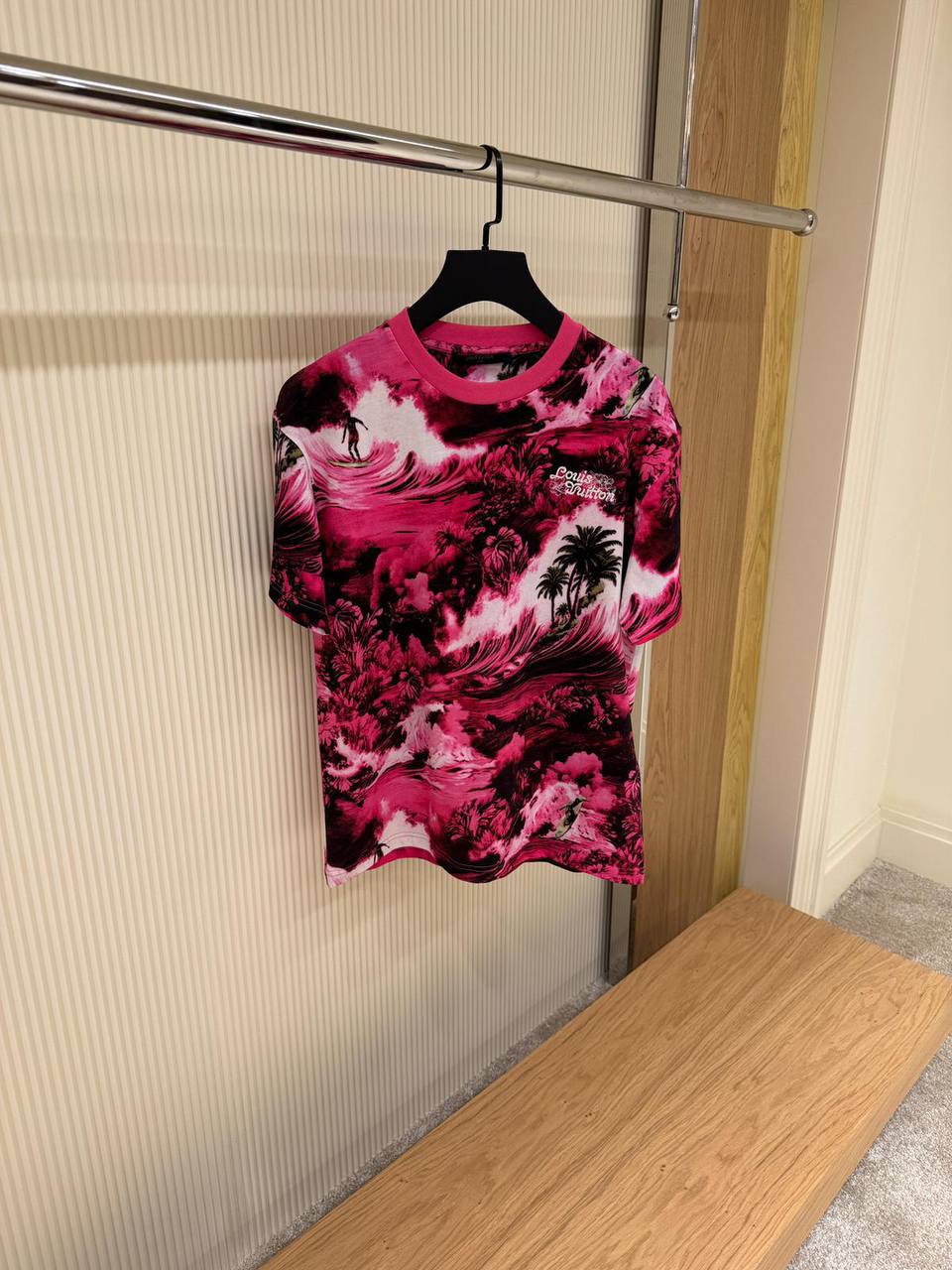 LV Surf Tricou roșu cu imprimeu integral