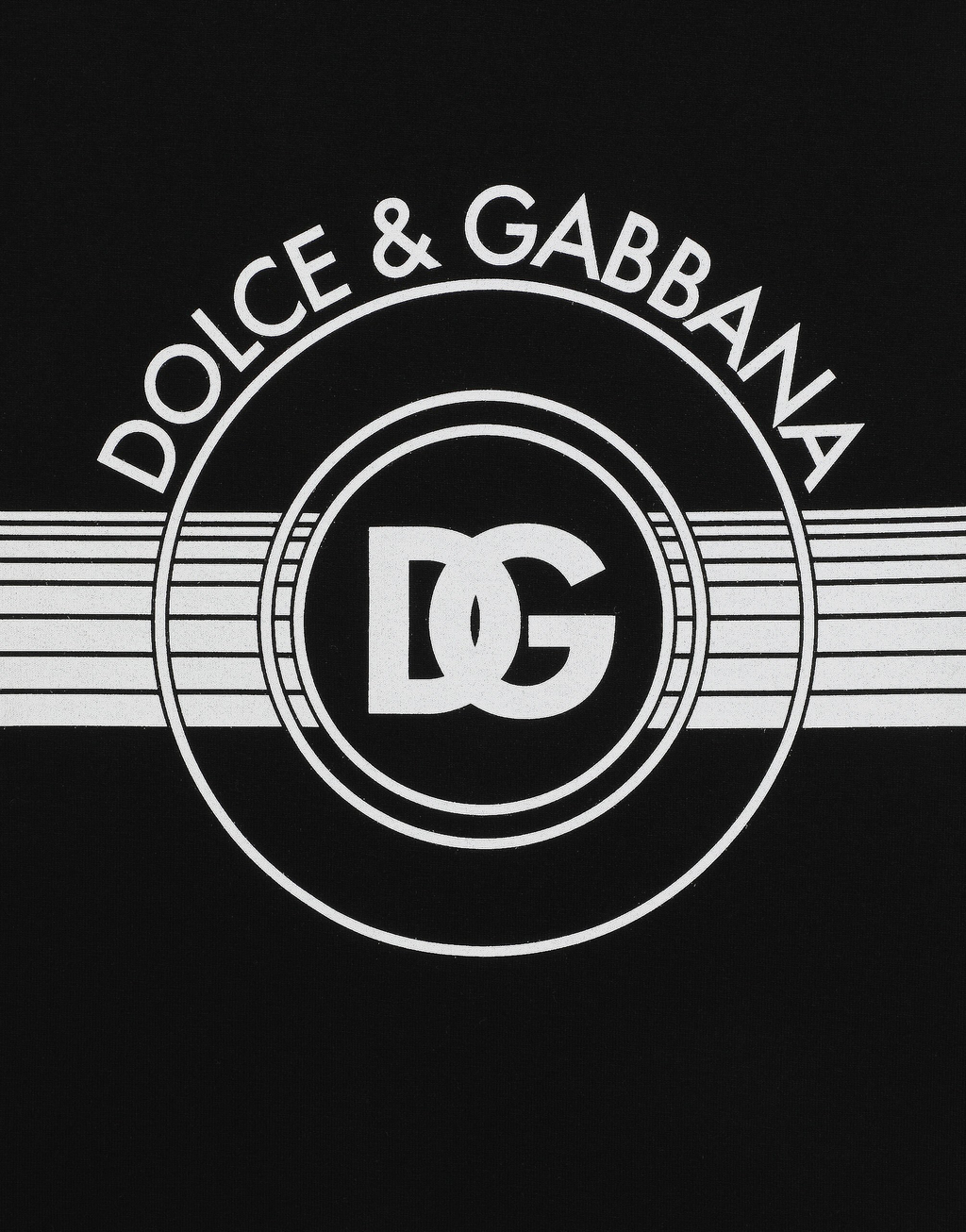 Bumbac negru cu imprimeu logo interconectat