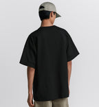 Tricou negru supradimensionat