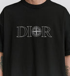 Tricou negru supradimensionat