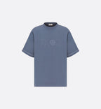 Tricou albastru supradimensionat